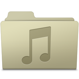 Music Folder Ash Icon 256x256 png